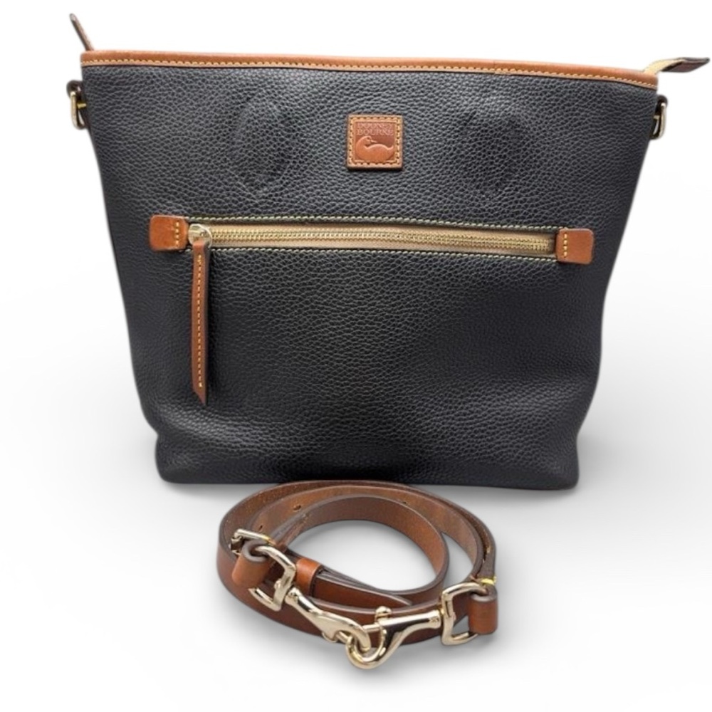 Dooney & Bourke Black and Tan Crossbody Bag NWOT